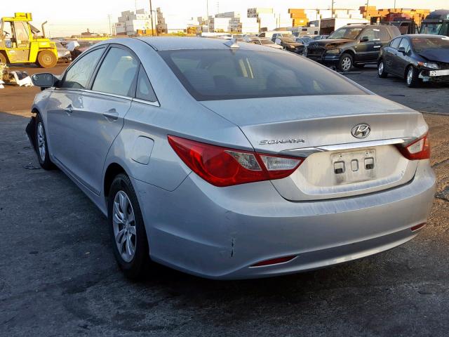 5NPEB4AC9DH516155 - 2013 HYUNDAI SONATA GLS SILVER photo 3