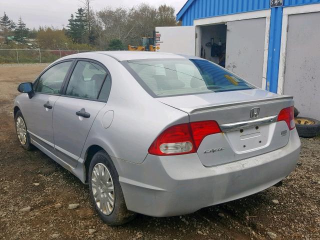 2HGFA1E2XAH047381 - 2010 HONDA CIVIC DX SILVER photo 3