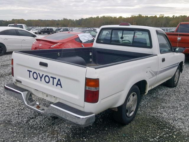 4TARN81P2RZ186938 - 1994 TOYOTA PICKUP 1/2 WHITE photo 4