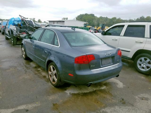 WAUDF78E06A218741 - 2006 AUDI A4 2.0T QU GRAY photo 3