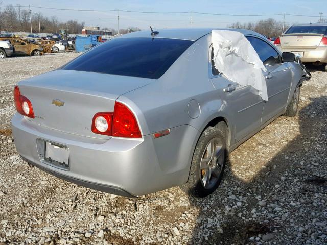 1G1ZH57B394198639 - 2009 CHEVROLET MALIBU 1LT SILVER photo 4