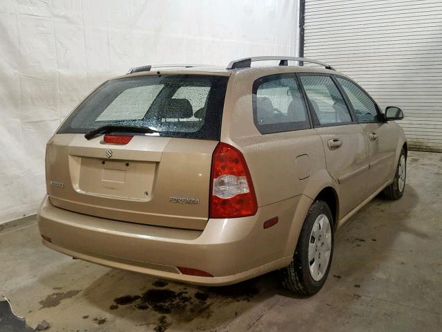 KL5JD86Z76K314583 - 2006 SUZUKI FORENZA TAN photo 4