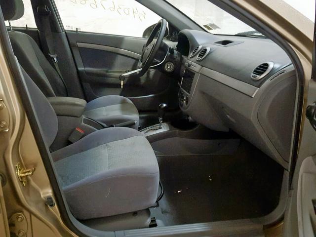 KL5JD86Z76K314583 - 2006 SUZUKI FORENZA TAN photo 5