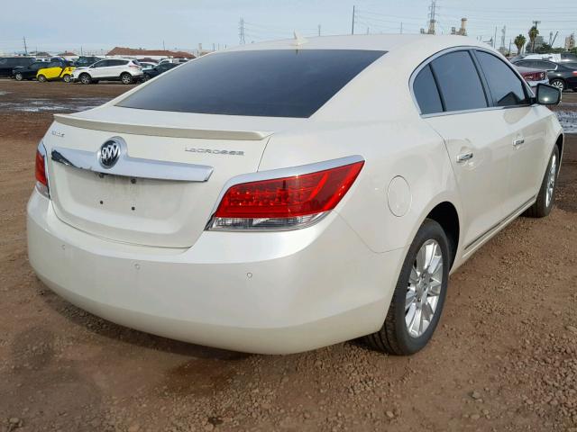 1G4GD5GRXCF267132 - 2012 BUICK LACROSSE P WHITE photo 4