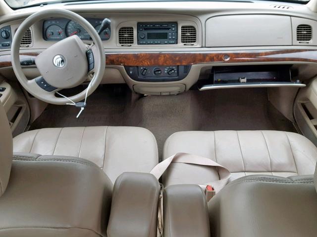 2MEFM74W45X666842 - 2005 MERCURY GRAND MARQ TAN photo 9