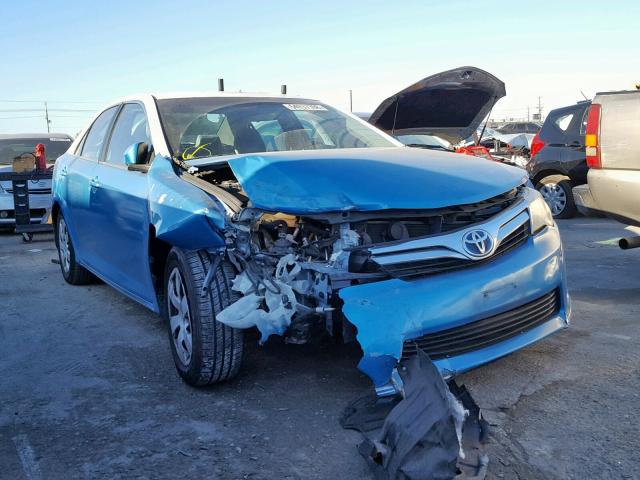 4T1BD1FK2DU086188 - 2013 TOYOTA CAMRY HYBR BLUE photo 1