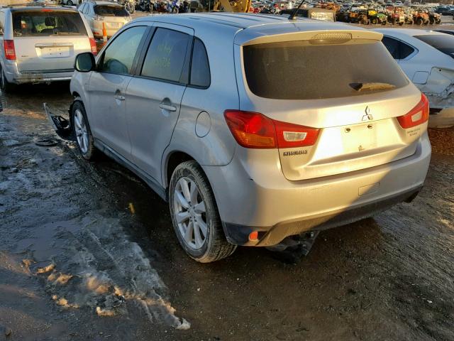 4A4AR3AU1DE006582 - 2013 MITSUBISHI OUTLANDER GRAY photo 3