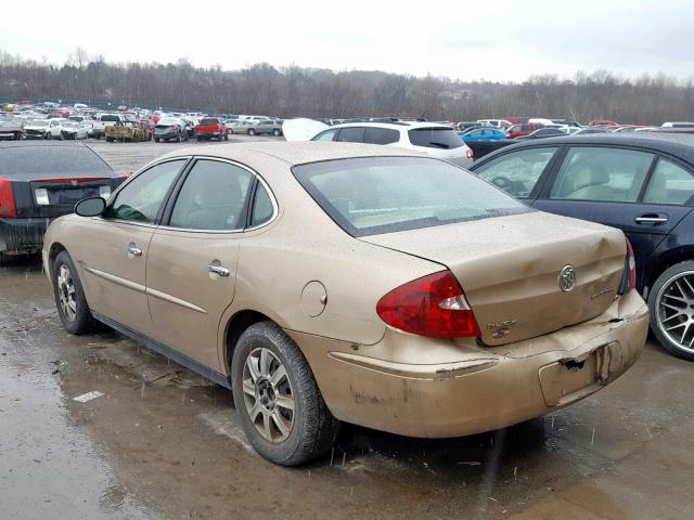 2G4WC532451259321 - 2005 BUICK LACROSSE C GOLD photo 3