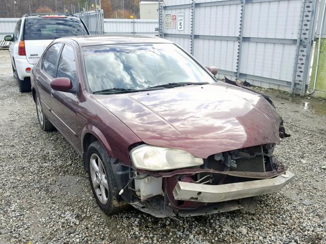 JN1CA31A81T100871 - 2001 NISSAN MAXIMA GXE MAROON photo 1