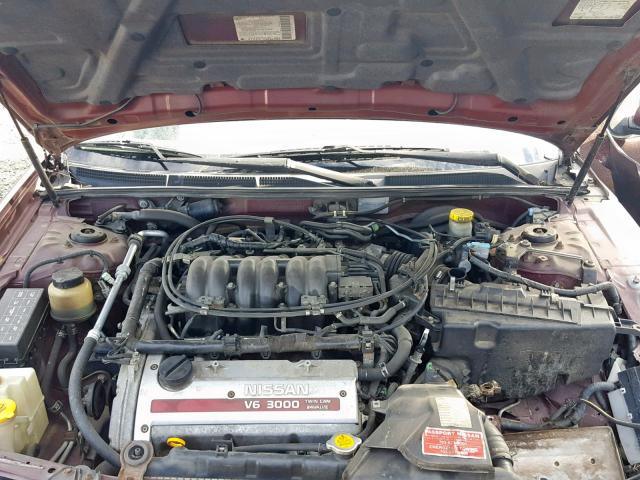 JN1CA31A81T100871 - 2001 NISSAN MAXIMA GXE MAROON photo 7