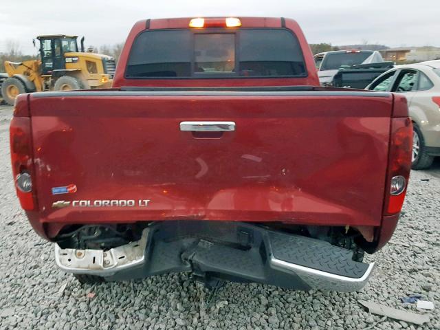 1GCHSDFE5B8112272 - 2011 CHEVROLET COLORADO L RED photo 10