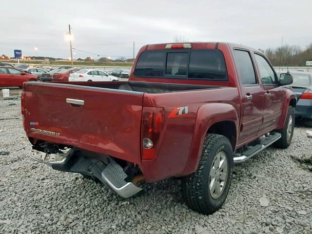 1GCHSDFE5B8112272 - 2011 CHEVROLET COLORADO L RED photo 4