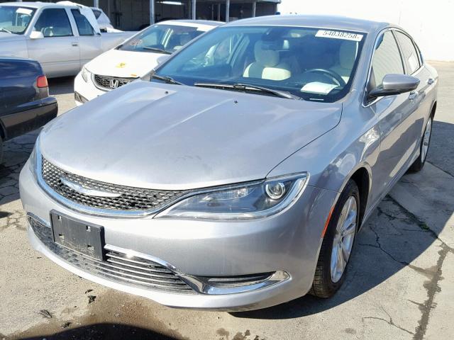 1C3CCCAB0GN154067 - 2016 CHRYSLER 200 LIMITE SILVER photo 2