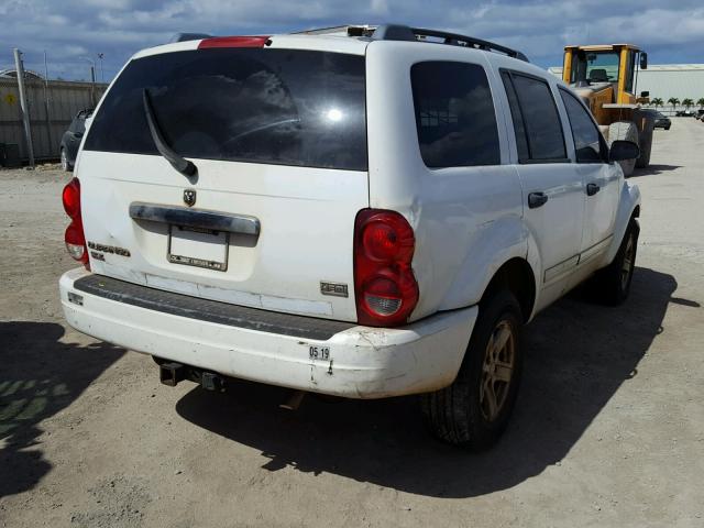 1D4HB48D24F208463 - 2004 DODGE DURANGO SL WHITE photo 4