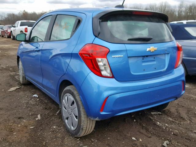 KL8CB6SA0JC476564 - 2018 CHEVROLET SPARK LS BLUE photo 3