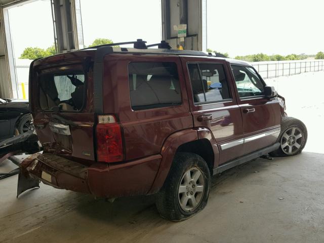 1J8HH58P87C662016 - 2007 JEEP COMMANDER Tünd qırmızı foto 4