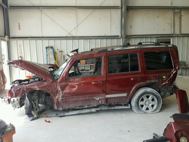 1J8HH58P87C662016 - 2007 JEEP COMMANDER Tünd qırmızı foto 9