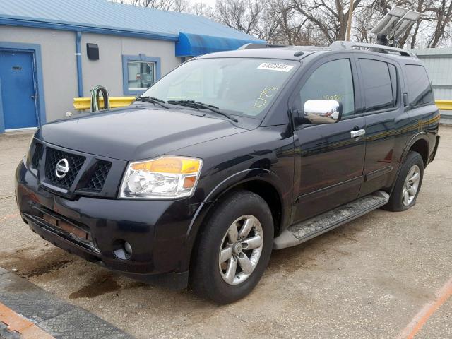 5N1AA0NDXCN614053 - 2012 NISSAN ARMADA SV BLACK photo 2