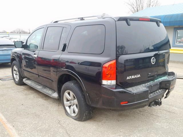 5N1AA0NDXCN614053 - 2012 NISSAN ARMADA SV BLACK photo 3