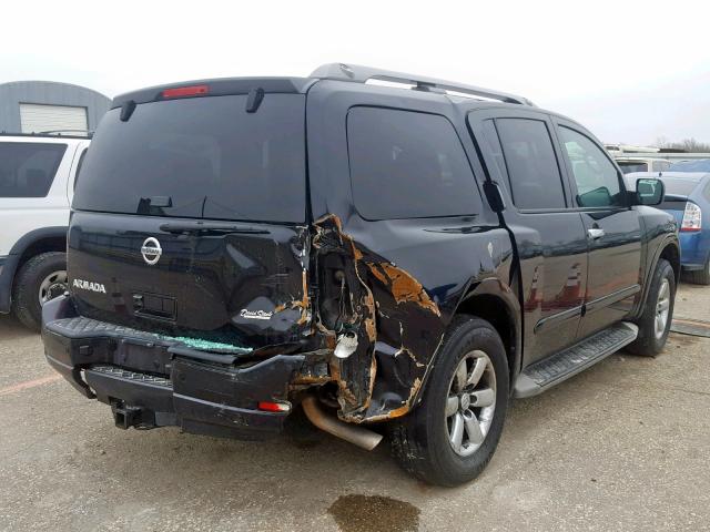 5N1AA0NDXCN614053 - 2012 NISSAN ARMADA SV BLACK photo 4