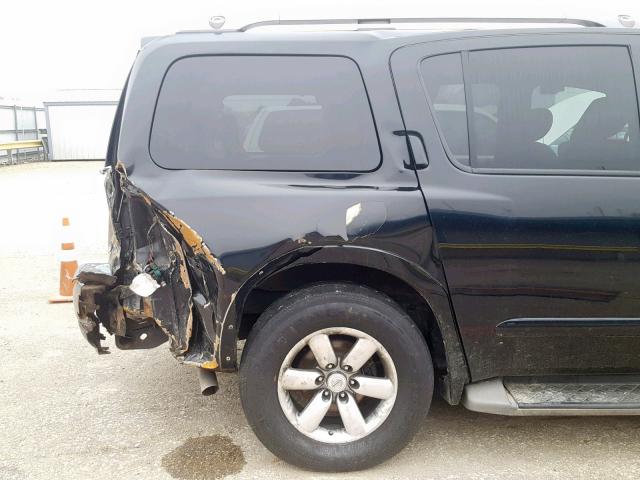 5N1AA0NDXCN614053 - 2012 NISSAN ARMADA SV BLACK photo 9