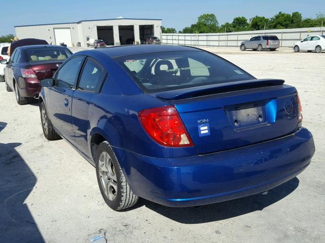 1G8AW12F85Z128459 - 2005 SATURN ION LEVEL BLUE photo 3