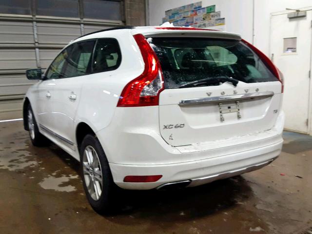 YV440MDJ2F2712872 - 2015 VOLVO XC60 T5 WHITE photo 3