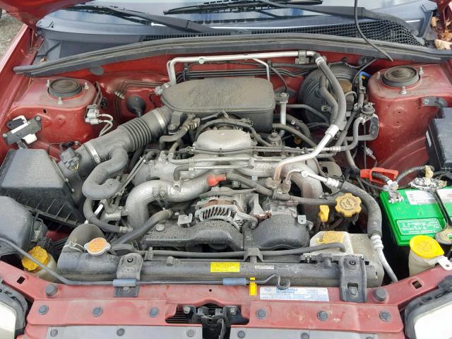 JF1SG66638H731298 - 2008 SUBARU FORESTER S RED photo 7
