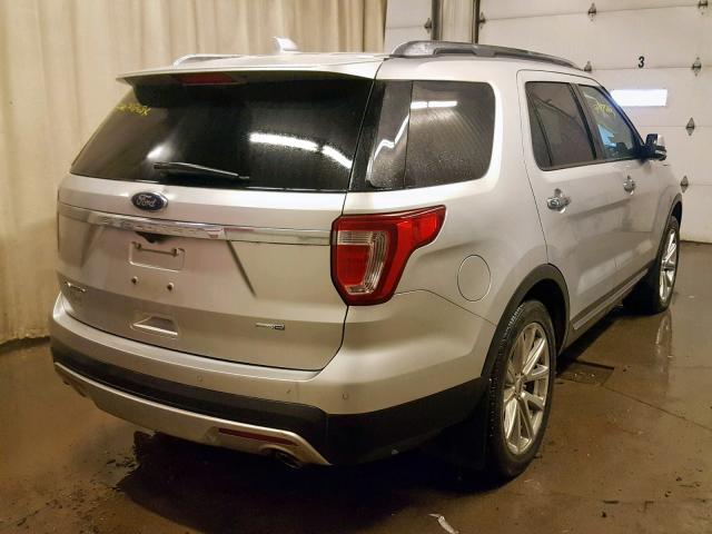 1FM5K8F88GGC27042 - 2016 FORD EXPLORER L WHITE photo 4