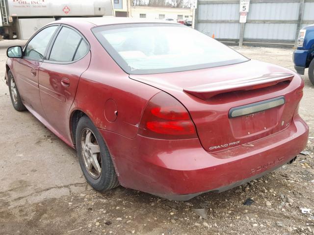 2G2WP522841348824 - 2004 PONTIAC GRAND PRIX MAROON photo 3