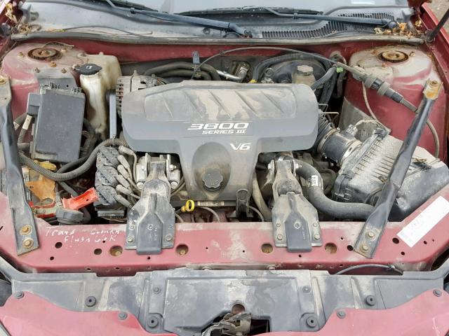 2G2WP522841348824 - 2004 PONTIAC GRAND PRIX MAROON photo 7