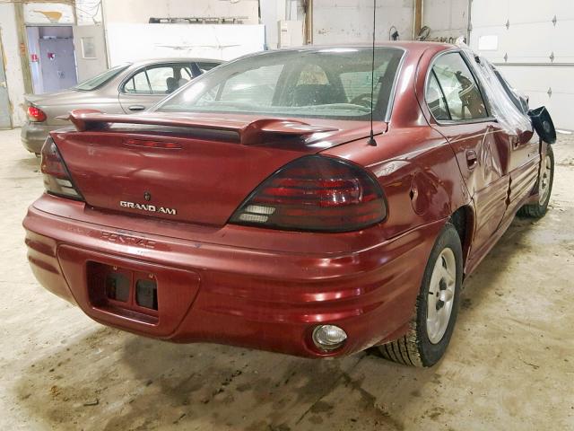 1G2NF52E52M544617 - 2002 PONTIAC GRAND AM S MAROON photo 4