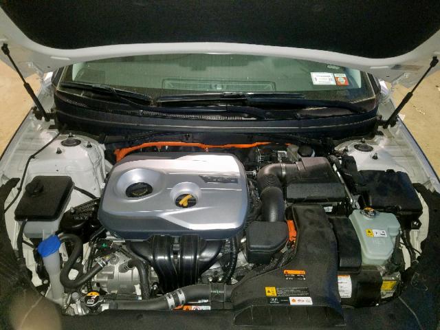 KMHE24L34KA091652 - 2019 HYUNDAI SONATA HYB WHITE photo 7