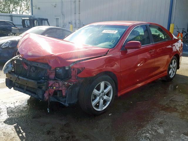 4T1BE46KX7U096308 - 2007 TOYOTA CAMRY NEW BURGUNDY photo 2