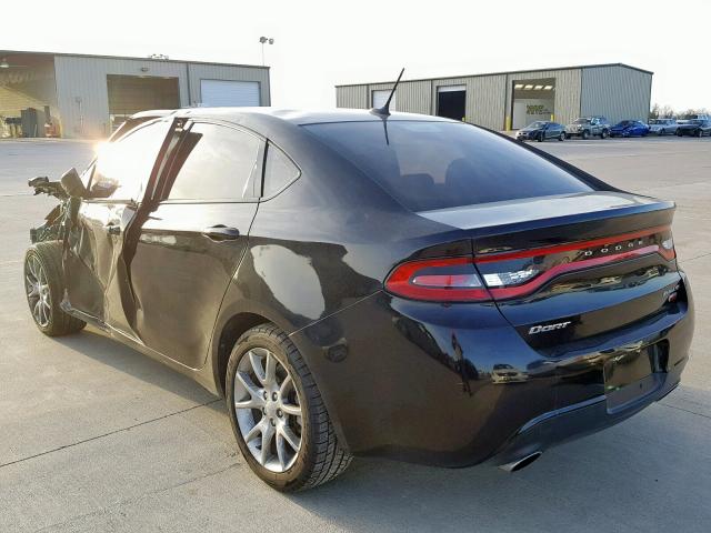 1C3CDFBH1DD153030 - 2013 DODGE DART SXT BLACK photo 3