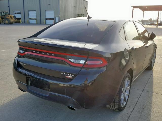 1C3CDFBH1DD153030 - 2013 DODGE DART SXT BLACK photo 4