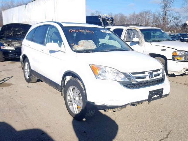 JHLRE4H77AC014448 - 2010 HONDA CR-V EXL WHITE photo 1