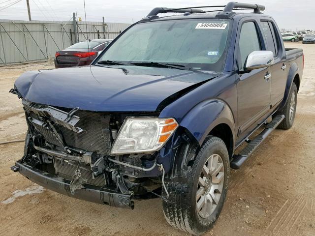 1N6AD0ER1AC439916 - 2010 NISSAN FRONTIER C BLUE photo 2