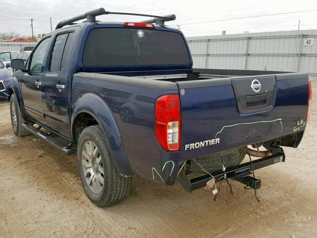 1N6AD0ER1AC439916 - 2010 NISSAN FRONTIER C BLUE photo 3