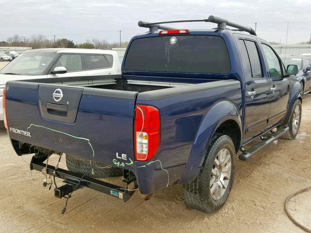 1N6AD0ER1AC439916 - 2010 NISSAN FRONTIER C BLUE photo 4