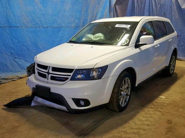 3C4PDDEG2KT701824 - 2019 DODGE JOURNEY GT WHITE photo 2