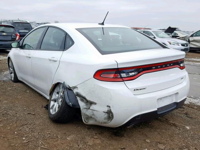 1C3CDFBA2DD289654 - 2013 DODGE DART SXT WHITE photo 3