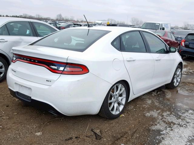 1C3CDFBA2DD289654 - 2013 DODGE DART SXT WHITE photo 4