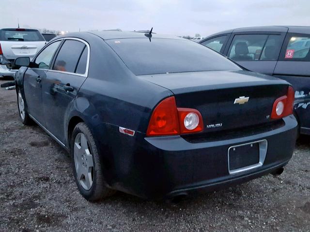 1G1ZJ57769F198610 - 2009 CHEVROLET MALIBU 2LT BLACK photo 3