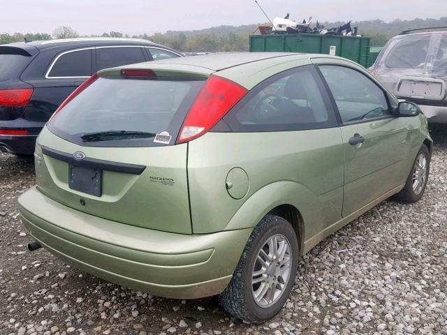 1FAHP31N67W117556 - 2007 FORD FOCUS ZX3 GREEN photo 4