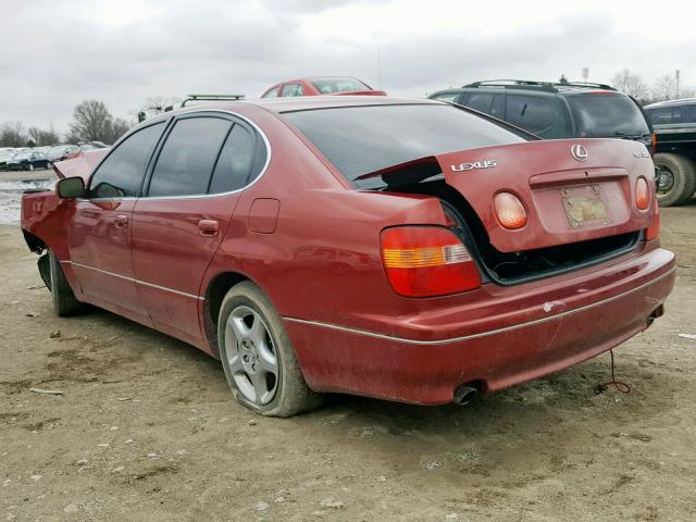 JT8BD68S9Y0092631 - 2000 LEXUS GS 300 MAROON photo 3