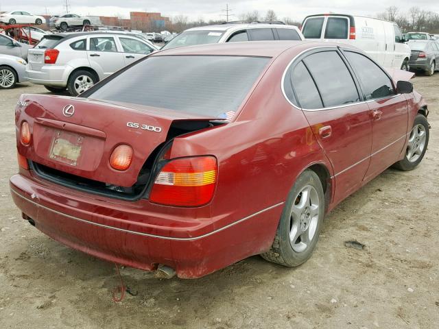 JT8BD68S9Y0092631 - 2000 LEXUS GS 300 MAROON photo 4