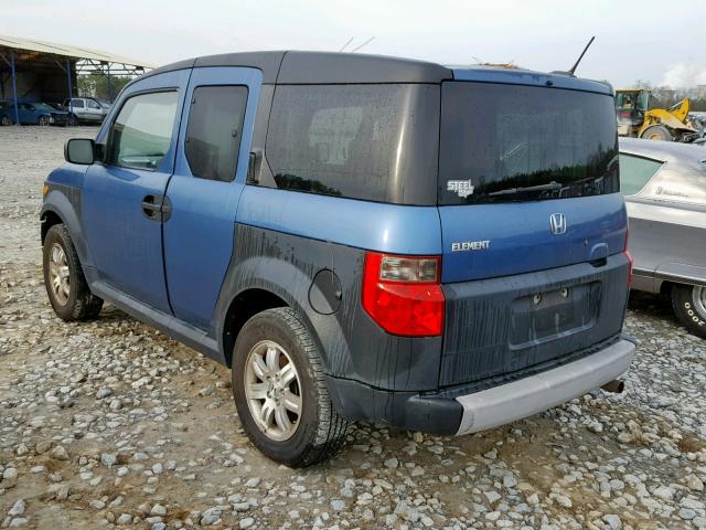 5J6YH18616L006532 - 2006 HONDA ELEMENT EX BLUE photo 3