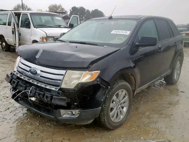 2FMDK38C17BA88184 - 2007 FORD EDGE SEL BLACK photo 2