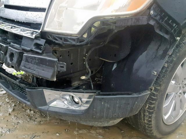 2FMDK38C17BA88184 - 2007 FORD EDGE SEL BLACK photo 9